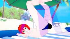 Chise Hatori and I have intense sex on the beach. - The Ancient Magus' Bride Hentai