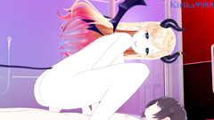 Yuzuki Choco and I have intense sex at a love hotel. - Hololive VTuber Hentai