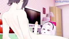 Hyakumantenbara Salome and I have intense sex in the bedroom. - Nijisanji VTuber Hentai