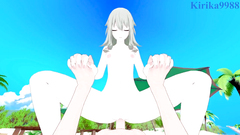 Kusanagi and I have intense sex on the beach. - Project SEKAI Hentai