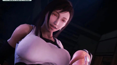 POV FUCKED BY FUTANARI TIFA - FINAL FANTASY FUTA LESBIAN HENTAI 4K 60FPS