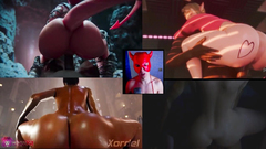 SPLIT SCREEN COMPILATION COWGIRL - TRY NOT CUM