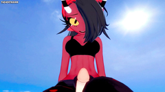 Sallie from Helluva Boss Gives You A Footjob At The Beach Hentai POV