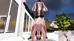 Took an sexy lady back to her house and fucked outside.