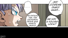 Bulma le da unos buenos sentones a Gohan por salvar a Trunks