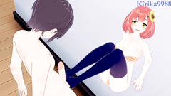 Honma Himawari and I have intense sex in the bedroom. - Nijisanji VTuber Hentai