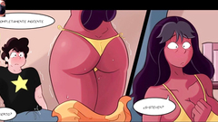 Milf se Prueba un Bikini para Steven y Termina Follada - Steven Universe Hentai