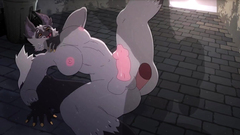 A furry gets her/his wish of being dominated in an alley