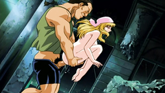 Hung dude is stuffing young cartoon hottie into her tiny holes