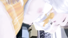 Backstreet maid moans with pleasure while gets fucked