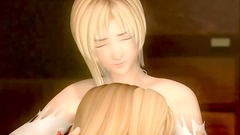 Beautiful blond-haired cuties play their lesbian games