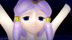 Petite blonde teen gets pleasured by monster's tongue