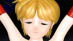 This monster likes to lick bondaged babe's shaved pussy