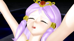 Tiny teen moans with pleasure while licked by 3d Monster