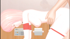 3D porn toon - experienced man prepares her pussy for penetration