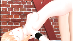 Slender cartoon 3D teen babe gets deeply pussy fucked