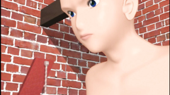 Slender cartoon 3D teen babe gets deeply pussy fucked