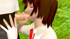 Outdoor sex with an amazing cartoon school girl