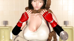 Kinky creature pokes brunette into her mouth in cartoon porn