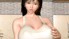 Slutty brunette is a horny fantasy babe with big tits fucked by tentacles