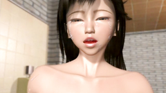 Slutty brunette is a horny fantasy babe with big tits fucked by tentacles