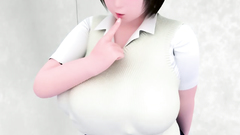 Hot 3d babe from xxx toon gives footjob in POV style