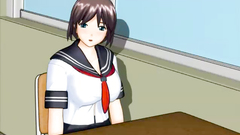 Busty 3d schoolgirl from xxx toon gets toyed really hard