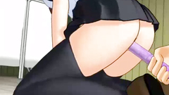 Busty 3d schoolgirl from xxx toon gets toyed really hard