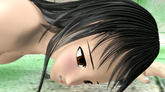 Young and naked dark-haired slut rubs her pussy in 3D porn tube