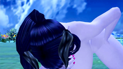 Handsome Night Elf with nice boobs fuck on the beach