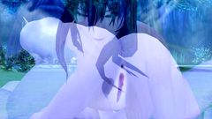 Handsome Night Elf with nice boobs fuck on the beach