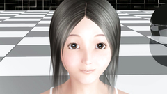 Innocent teen blows two big cocks standing on her knees