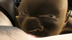 Ugly monster licks secretary's wet pussy in the office