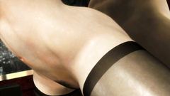 Busty naked whore gets hammered from behind by ugly and horny creature