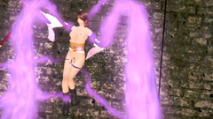 Beautiful fantasy babe bondaged and pleased my magic tentacles in 3d toon