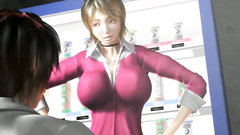 Short-haired big titted slut knows how to please a man