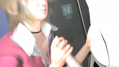 Short-haired big titted slut knows how to please a man