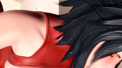 Awesome brunette babe shows her deepthroat skills on big cock