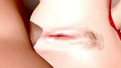 Deep and hardcore anal pounding for a lustful 3d slut