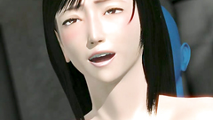 Blue alien from 3d toon makes her cum with his cock