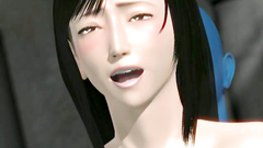 Blue alien from 3d toon makes her cum with his cock