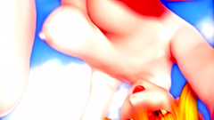 Blonde screams loud while getting drilled from behind