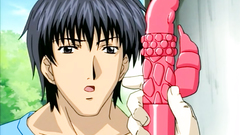 Brunette babe in glasses blows cock in xxx anime toon