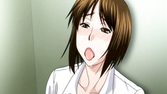 Hentai chick caught in masturbation and roughly fucked