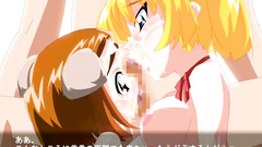 Awesome barely legal hentai teens sharing one hard cock