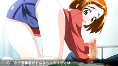 Petite cartoon teen strokes hard cock for the first time