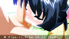 Petite cartoon gal swallows huge cock like a real pro!