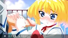 Lovely blonde teen improves her skills in handjob and blowjob