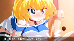 Lovely blonde teen improves her skills in handjob and blowjob