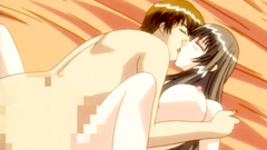 Horny cartoon teenagers engage in hot sex action